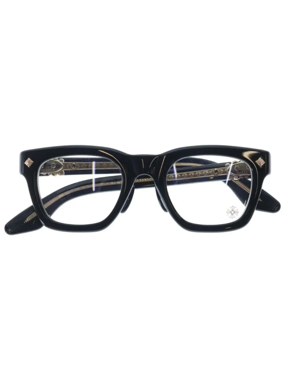 Chrome Hearts Donnysoffergisms-a Square Frame Sunglasses 48 Black Eyewear